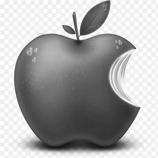灰色苹果水果苹果水果图标