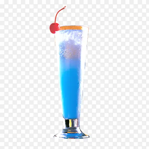 蓝色饮料模型