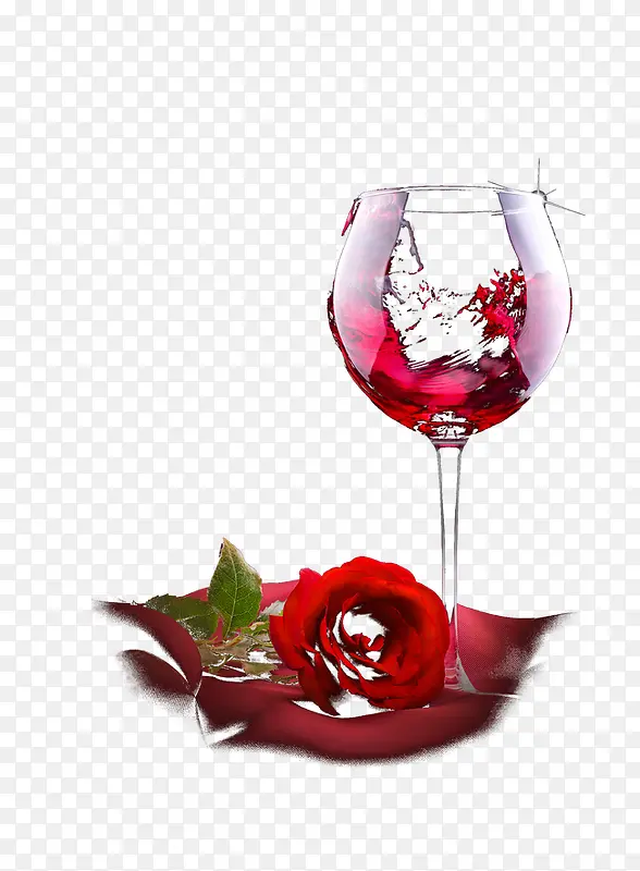 红酒酒杯玫瑰图