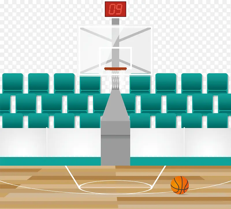 篮球场与座位