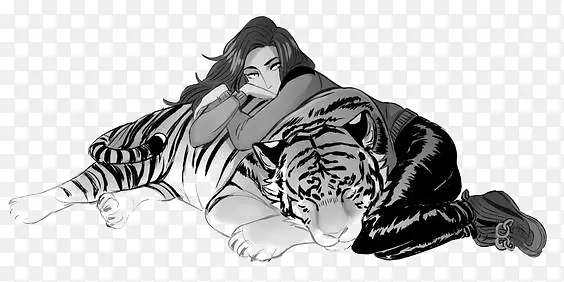 女人和老虎
