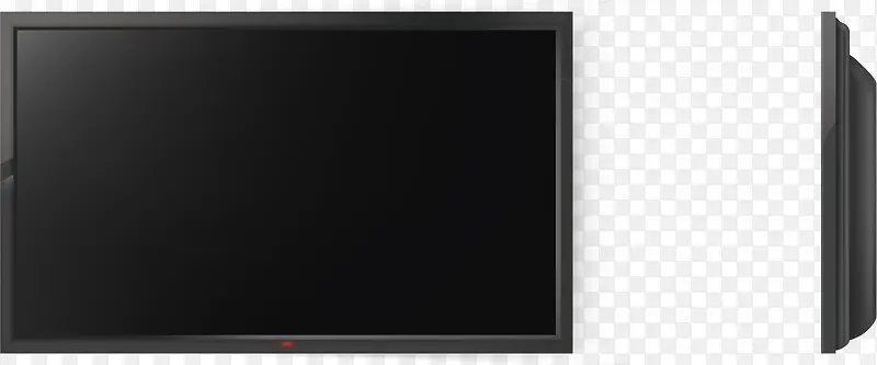 黑色家用电视显示器