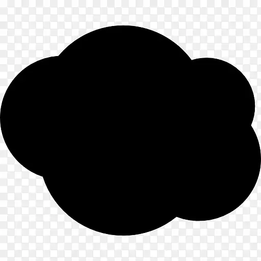 黑色的云图标