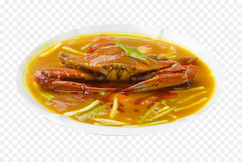 泰国风情美食咖喱汁螃蟹