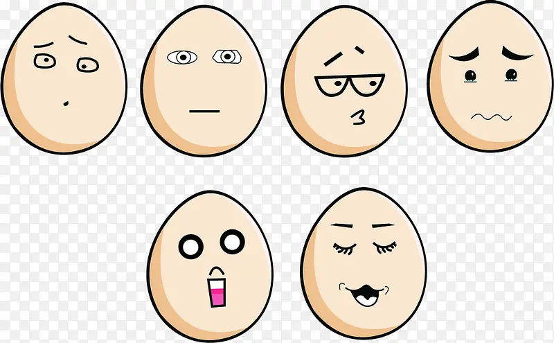 卡通的鸡蛋