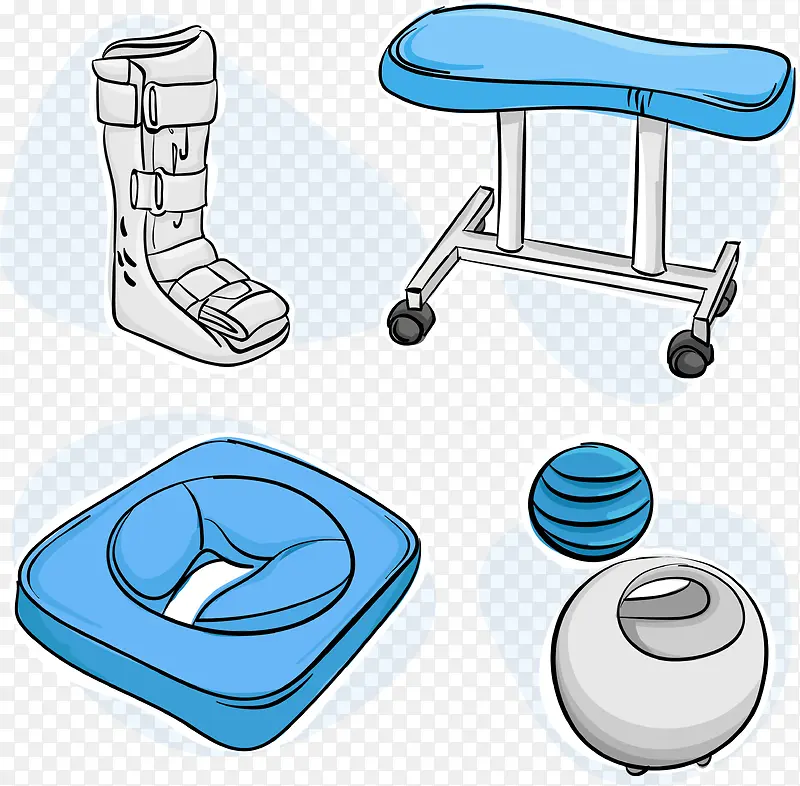 手绘水彩医用器材