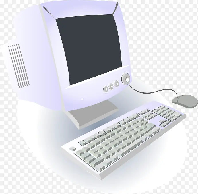 老式白色电脑