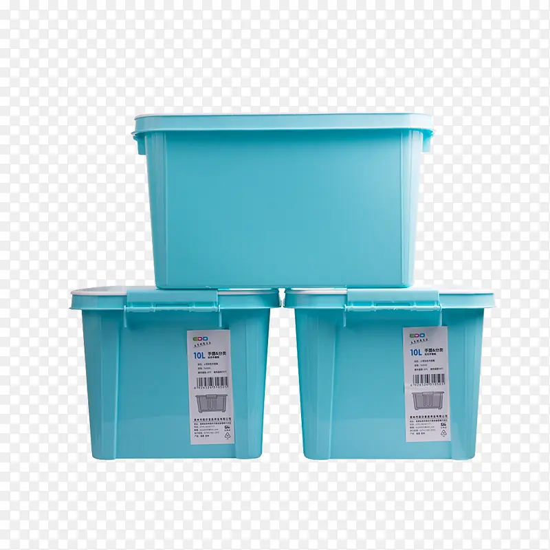 蓝色收纳箱子设计