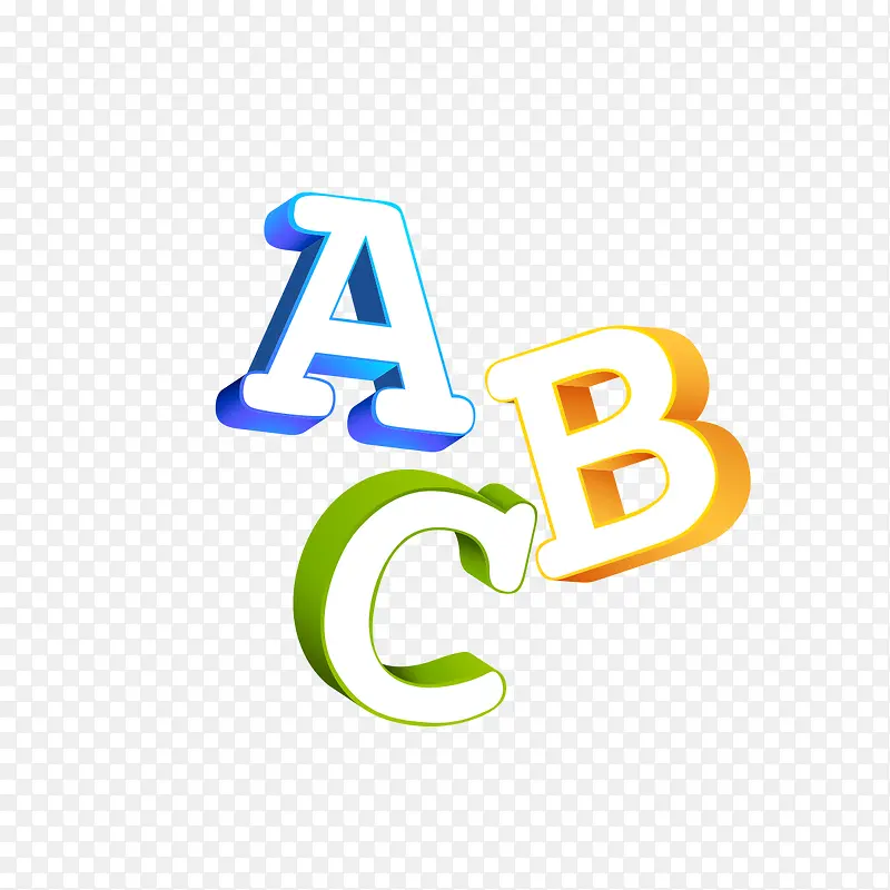 ABC艺术字PNG图片素材下载_图片编号8109641-PNG素材网