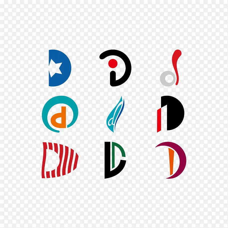 D字母图标LOGO下载PNG图片素材下载_图片编号8110261-PNG素材网