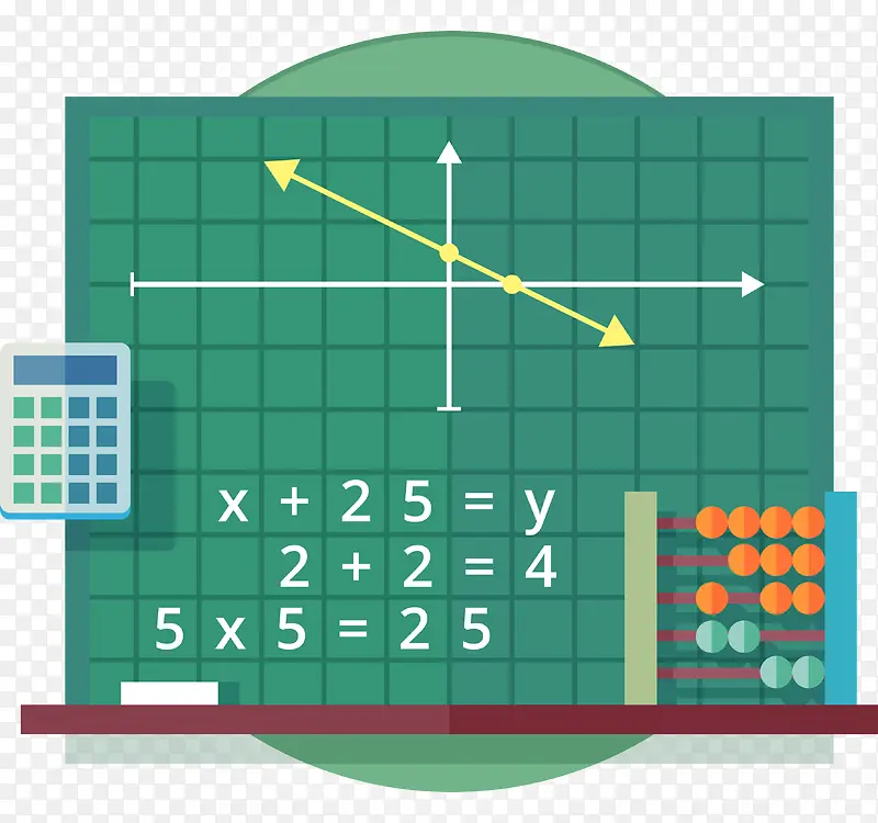 卡通数学图表 png免抠