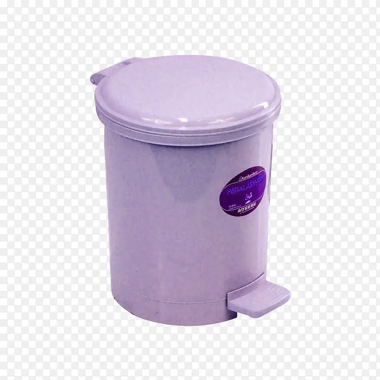 紫色垃圾桶