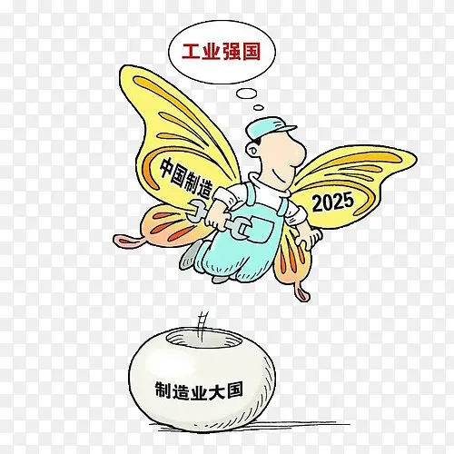 制造业大国卡通漫画PNG图片素材下载_图片编号8111297-PNG素材网