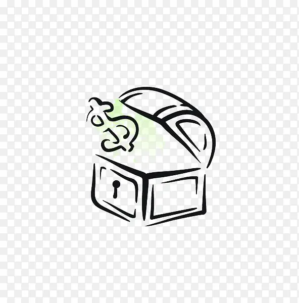 简约手绘宝箱