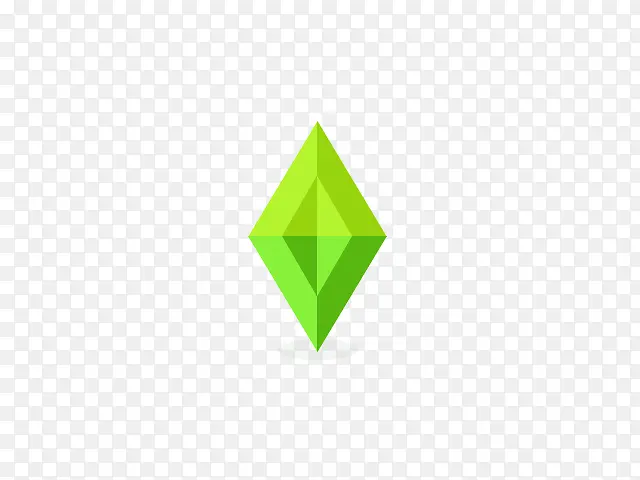 绿色立体几何菱形图