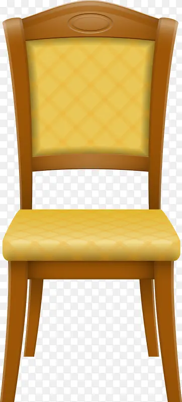 黄色卡通实木椅子