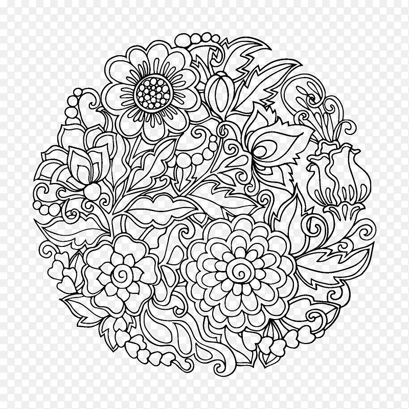 时尚花纹底纹矢量素材