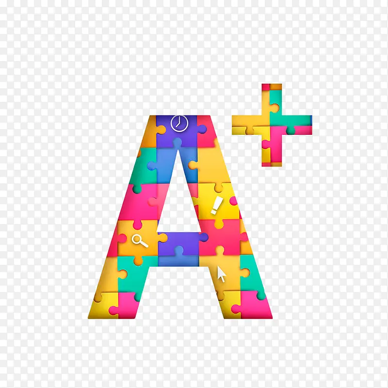 彩色A+拼图