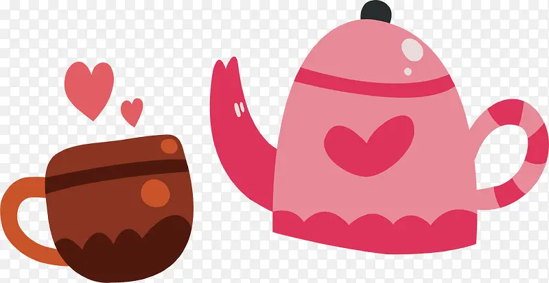 浪漫粉色茶具