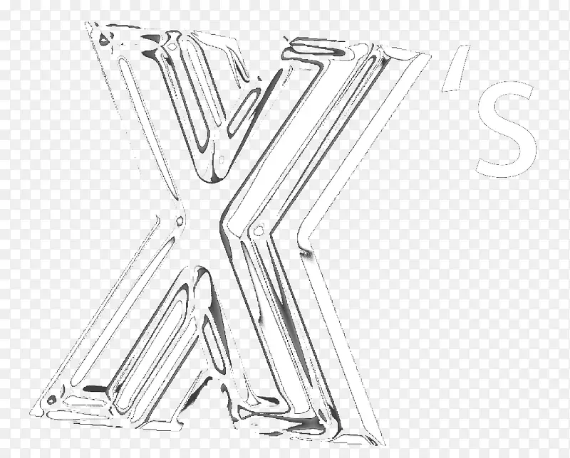 X透明立体字艺术字