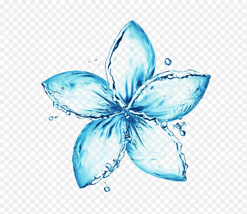 透明水质花朵
