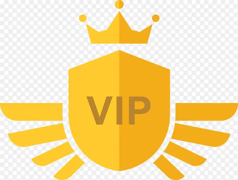 黄色VIP标志