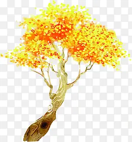 黄叶子树