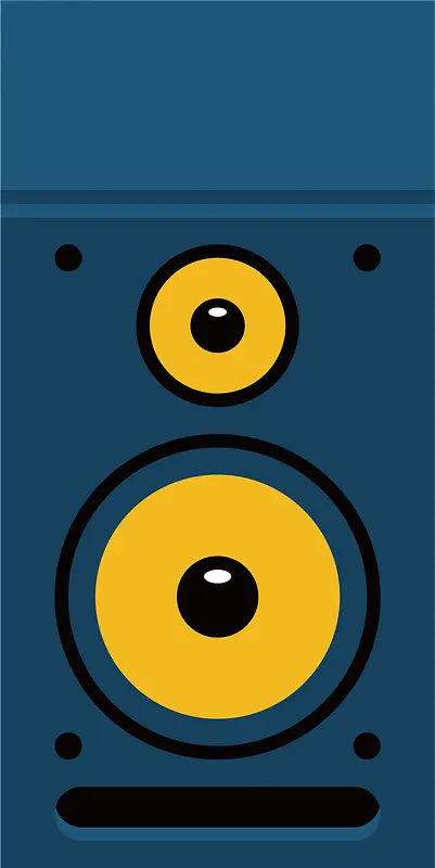 蓝色音响