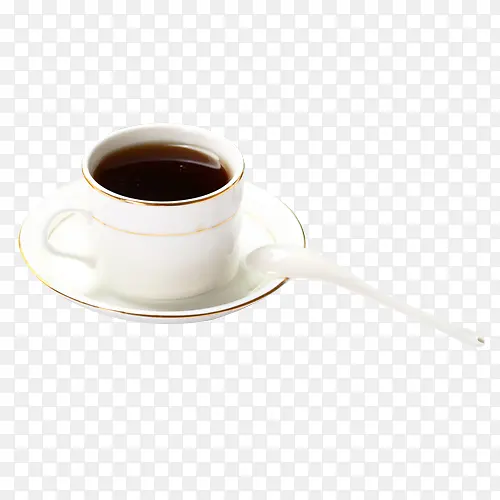 咖啡杯装姜母茶