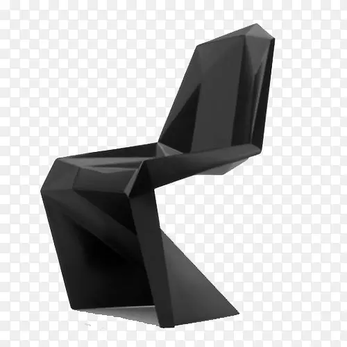 黑色方形拼接椅子
