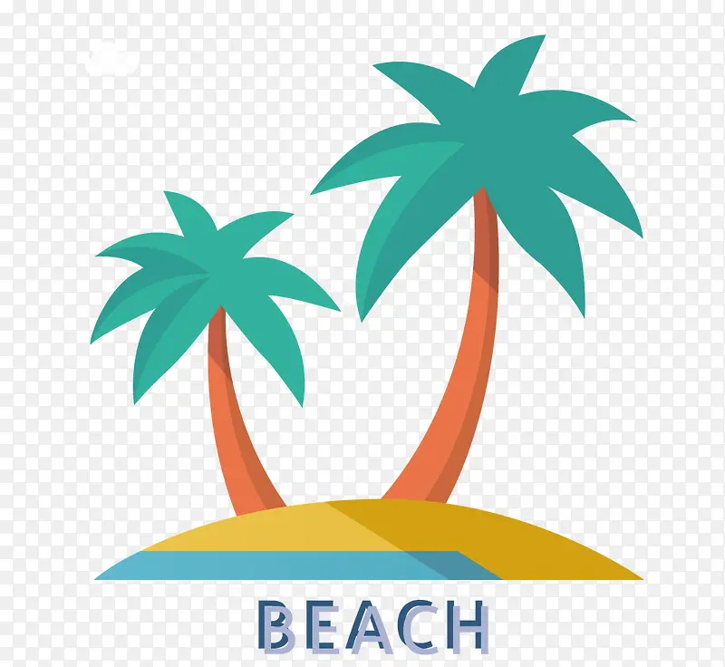 海滩标志