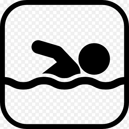 游泳的标志图标