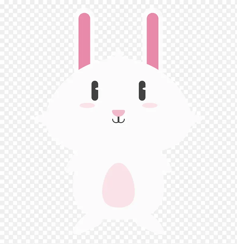 儿童卡通白嫩小白兔可爱小兔子手