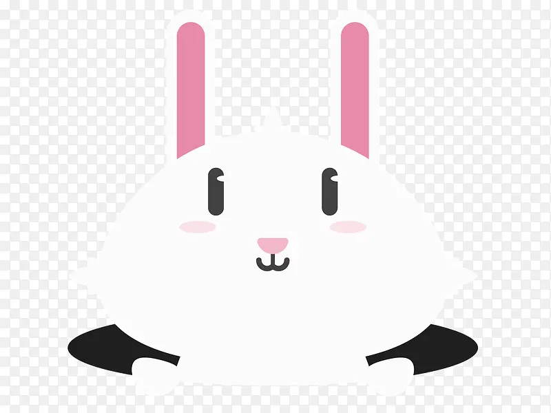 小白兔儿童LOGO白嫩可爱小兔PNG图片素材下载_图片编号8127992-PNG素材网