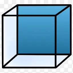 立方体背面图标