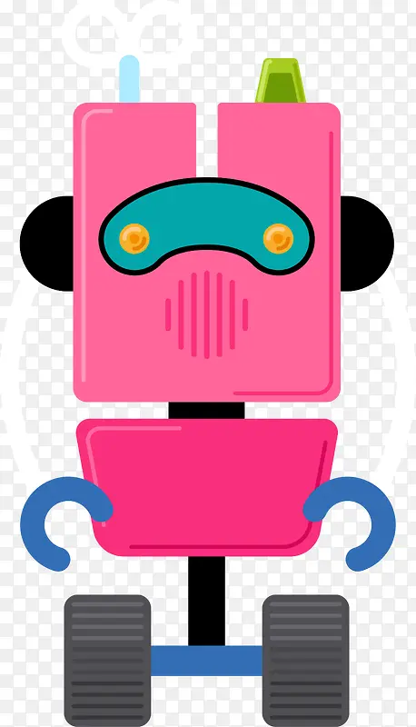 粉色智能机器人