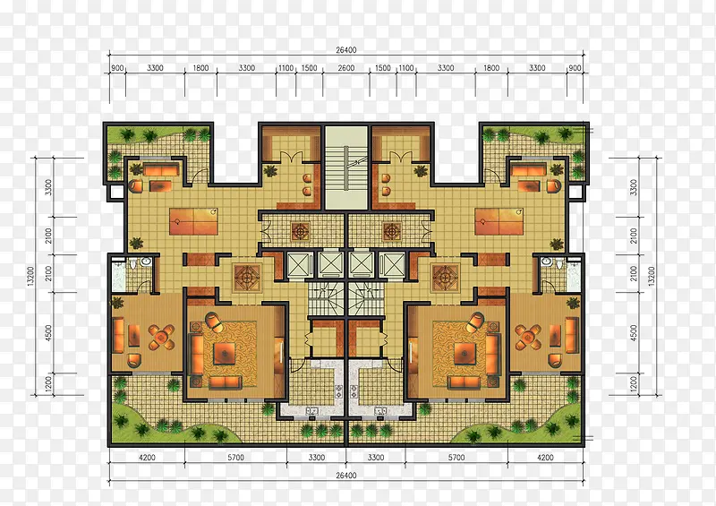 7品户型图设计工作室PNG图片素材下载_图片编号8132949-PNG素材网