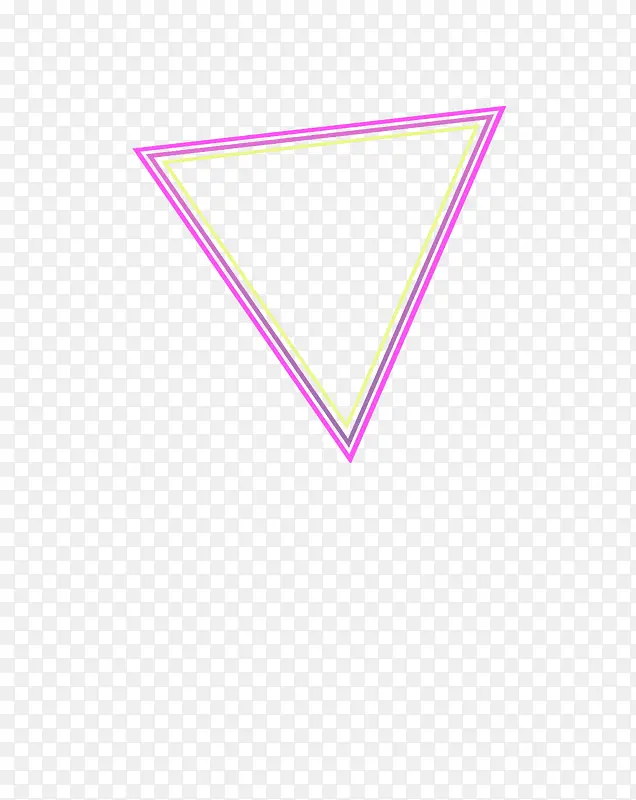 三角形彩色线条边框