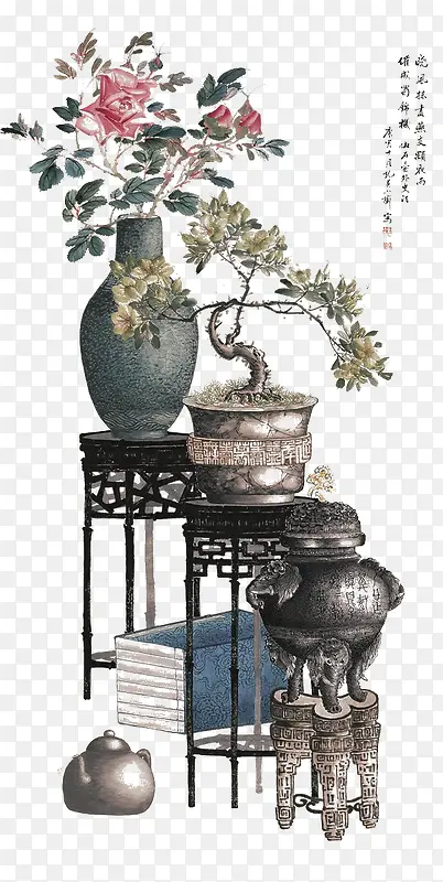 中国风盆栽