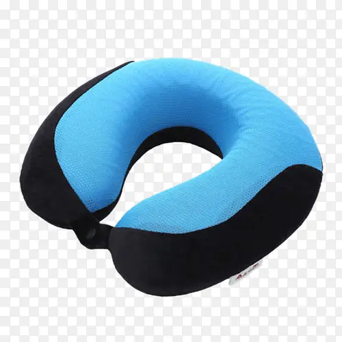 蓝黑色u型枕