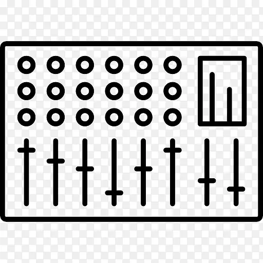 DJ混音器图标