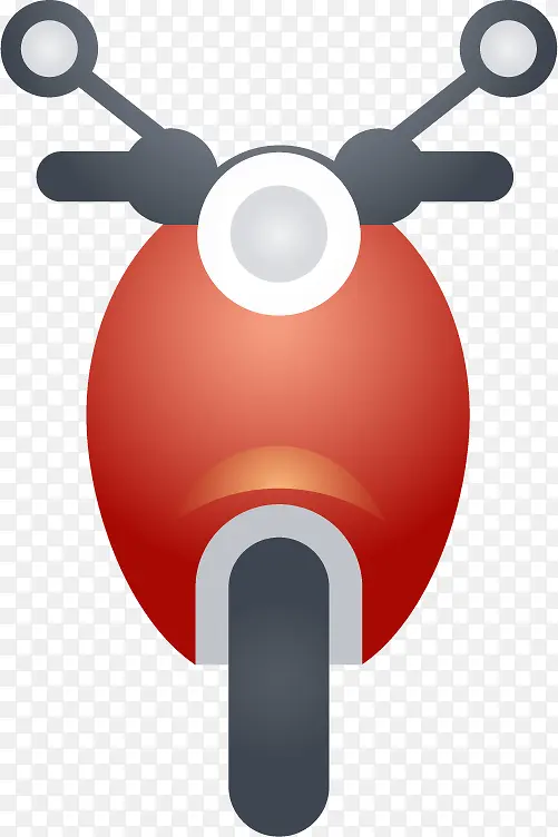 红色摩托车