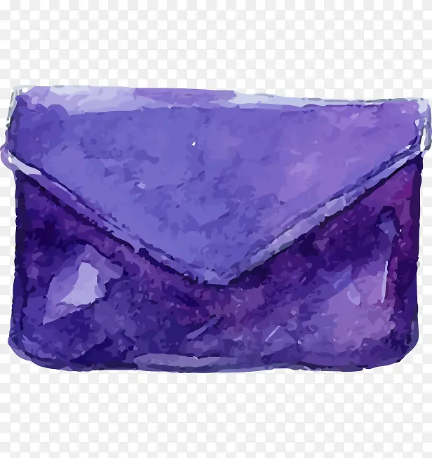 卡通手绘紫色的包