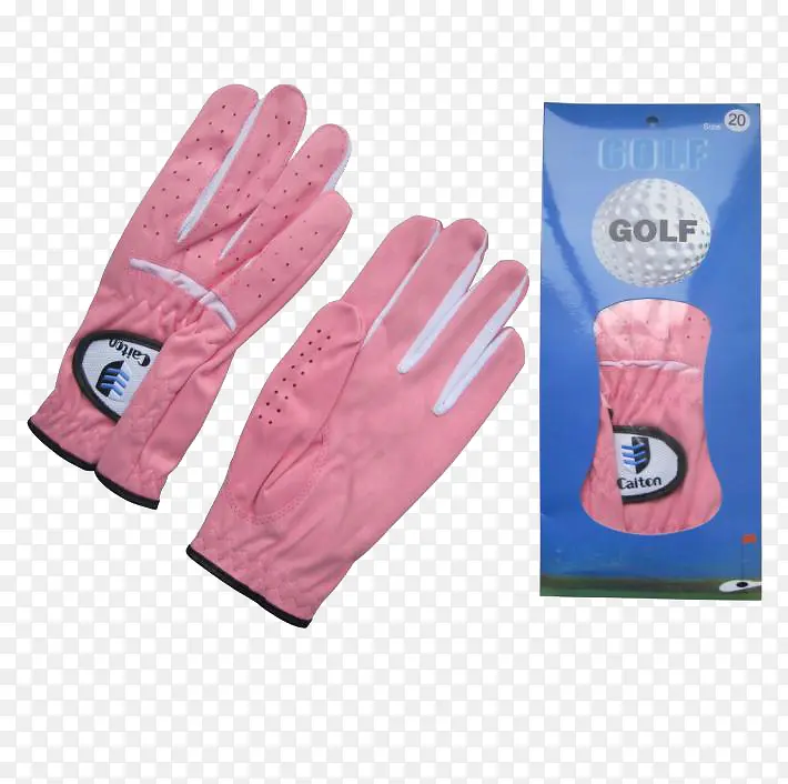 粉色布料保暖棉手套