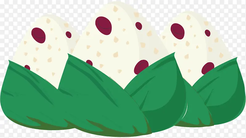 矢量图美味的粽子