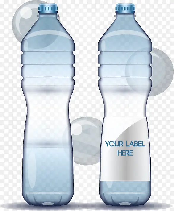 水珠背景水瓶设计