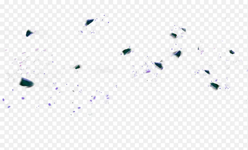 蓝色简约碎片漂浮素材