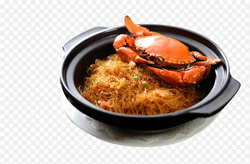 碗里的粉丝蟹煲