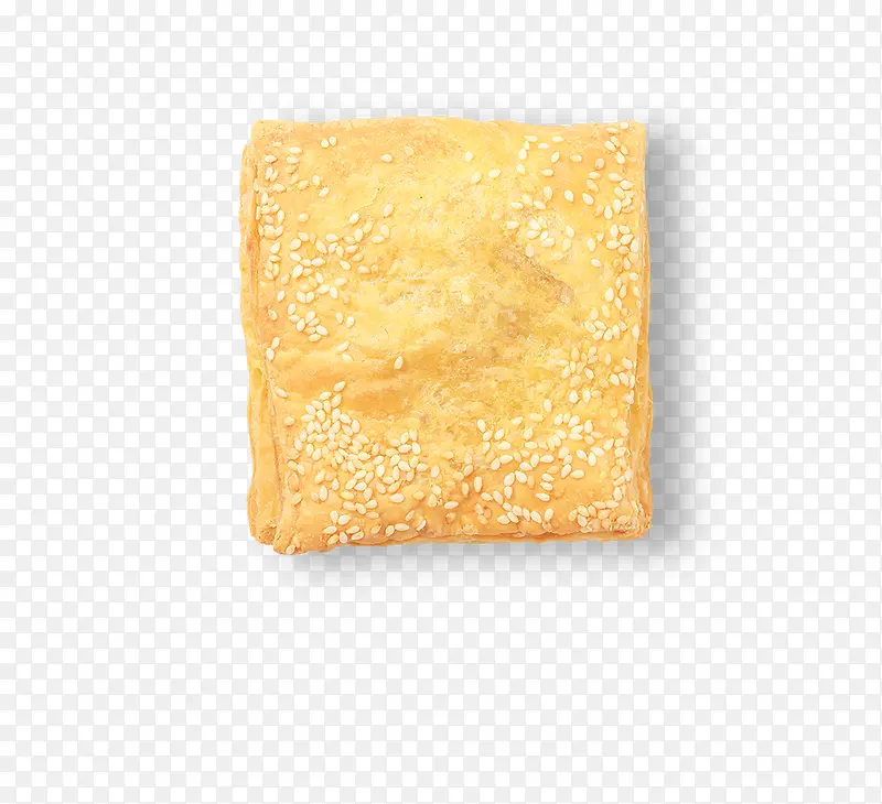 方形的黄色芝麻面包