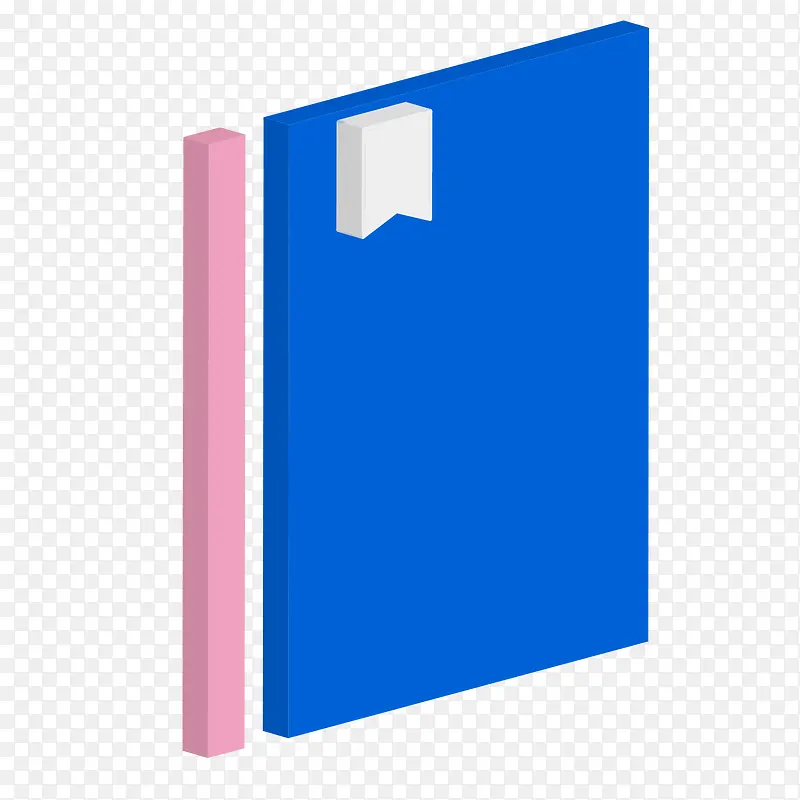 彩色立体笔记本2.5D图标